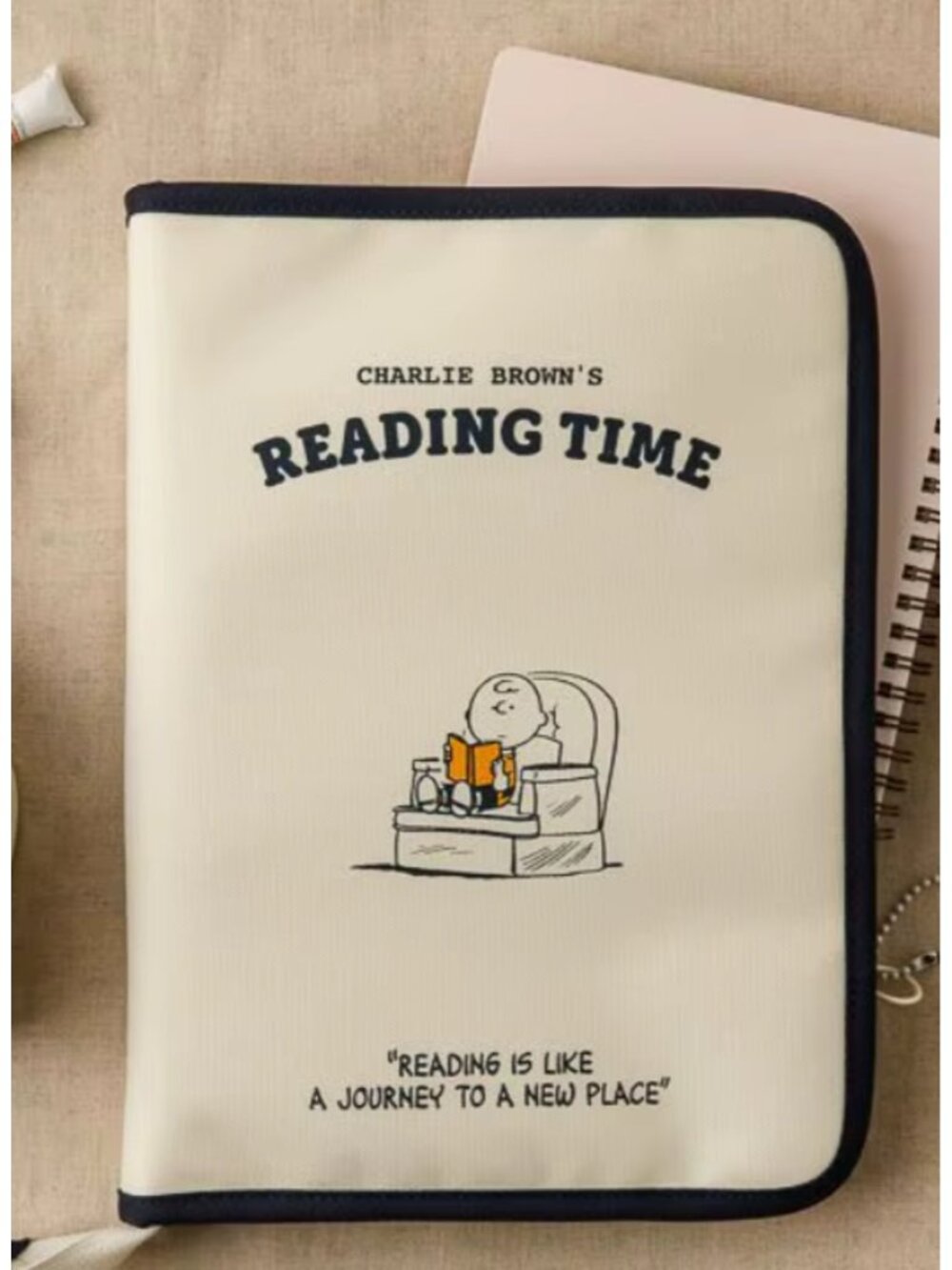 Charlie Brown Reading Time Multi‑Functional Organizer 11” Tablet Sleeve